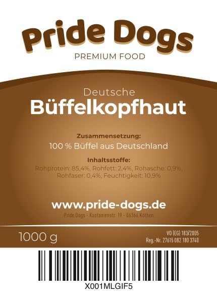 Büffelpansen von PrideDogs - Premium Leckerli für Hunde - Deutsche Herstellung - ohne Zusatzstoffe