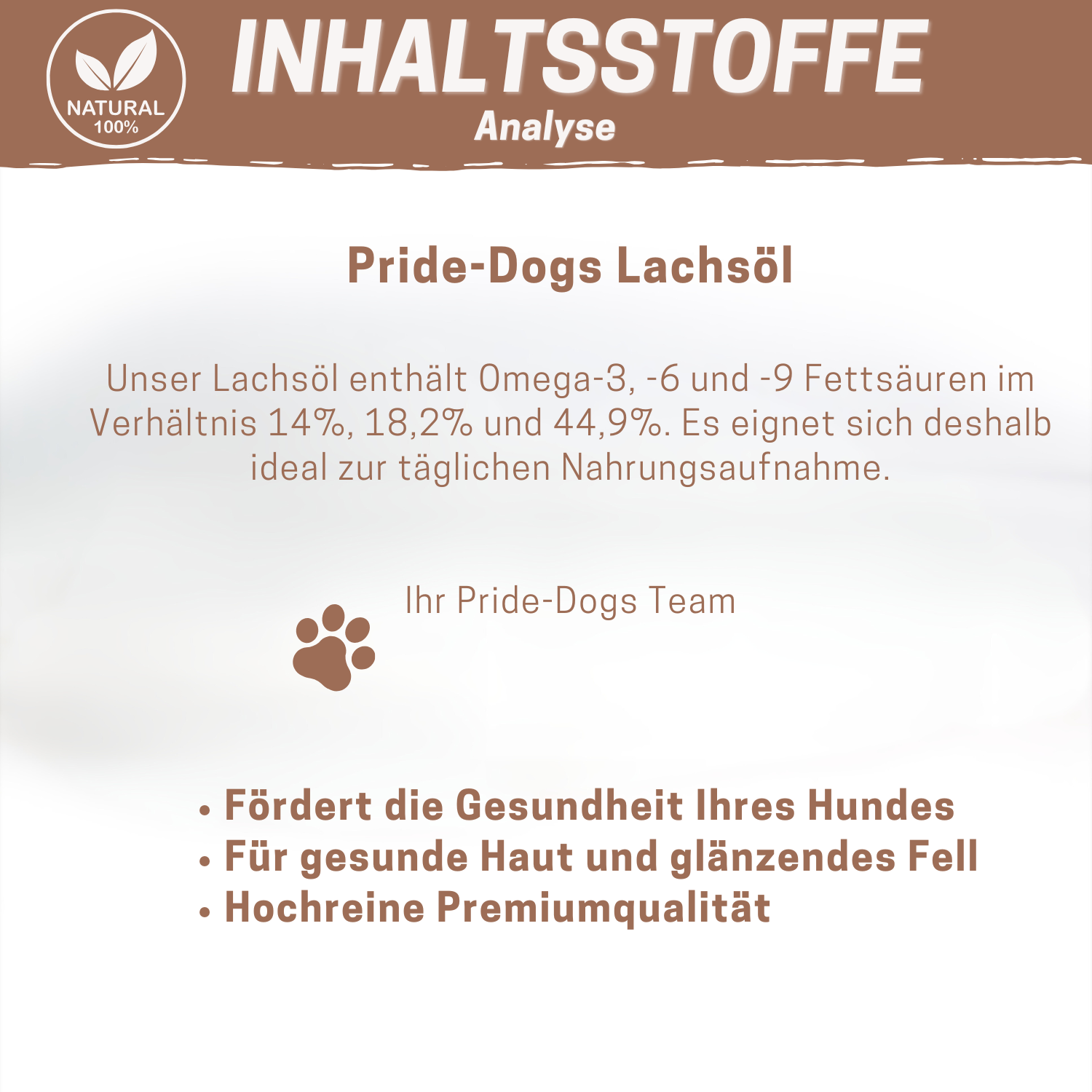 Lachsöl 1 Liter - Omega 3 & 6 - Ohne Zusatzstoffe