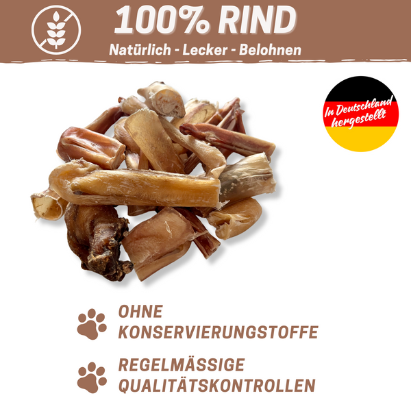 Ochsenziemer Abschnitte 1kg bis 5kg | Große und kleine Stücke | Premium Snack aus Deutschland | 100% Rind