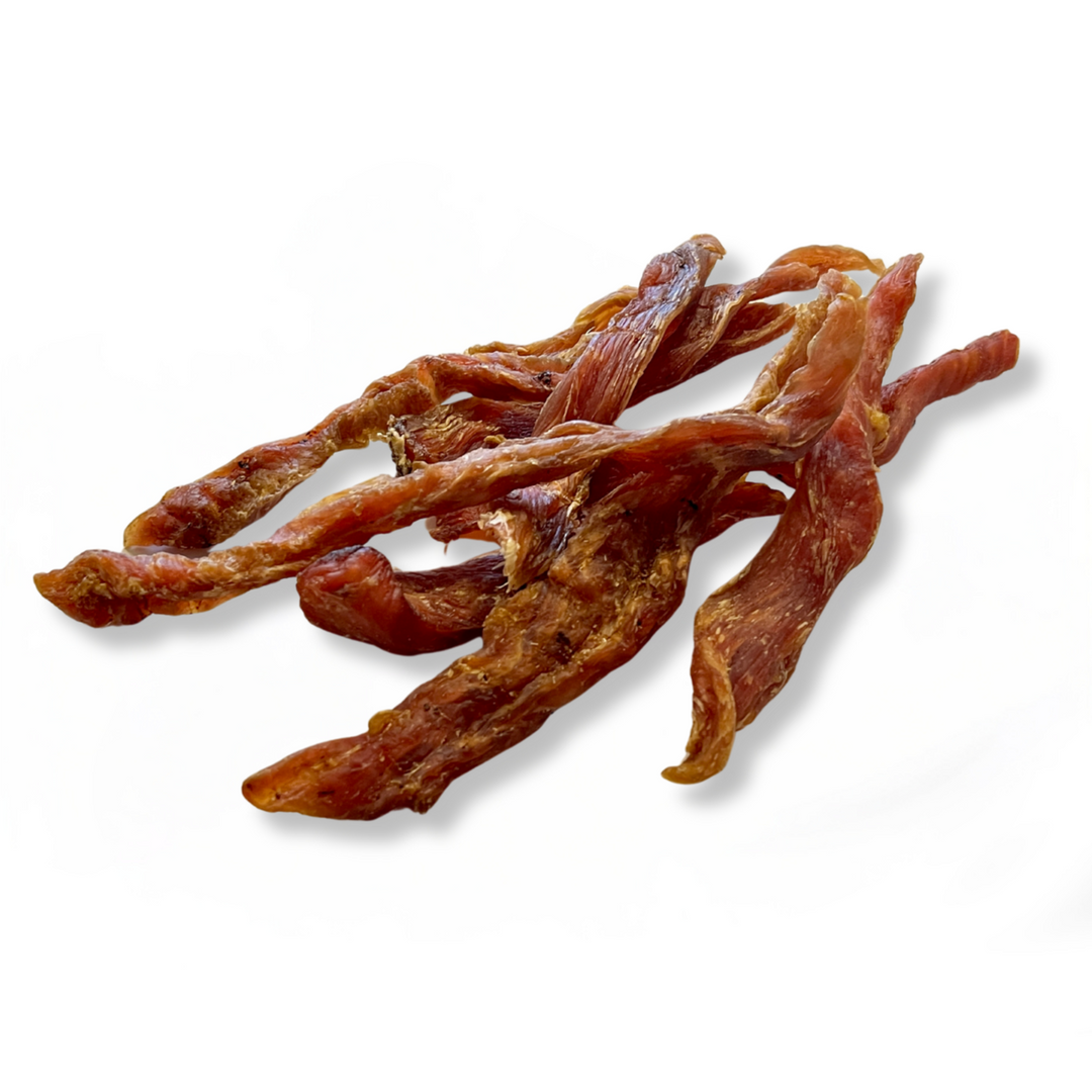 Hähnchenbrustfilet Streifen 1kg - Premium Kausnack - Zahnpflege - 100% Geflügel - Deutsche Herstellung - Getreidefrei