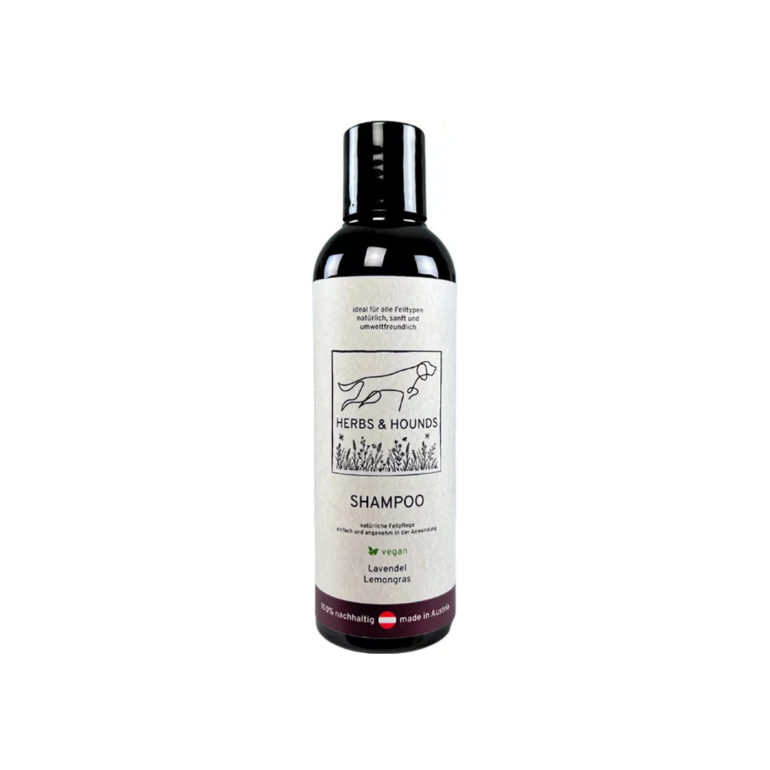 Hundeshampoo VEGAN 200 ml - mildes & beruhigendes Shampoo für alle Hunderassen - nachhaltige Fellpflege - ohne Parabene
