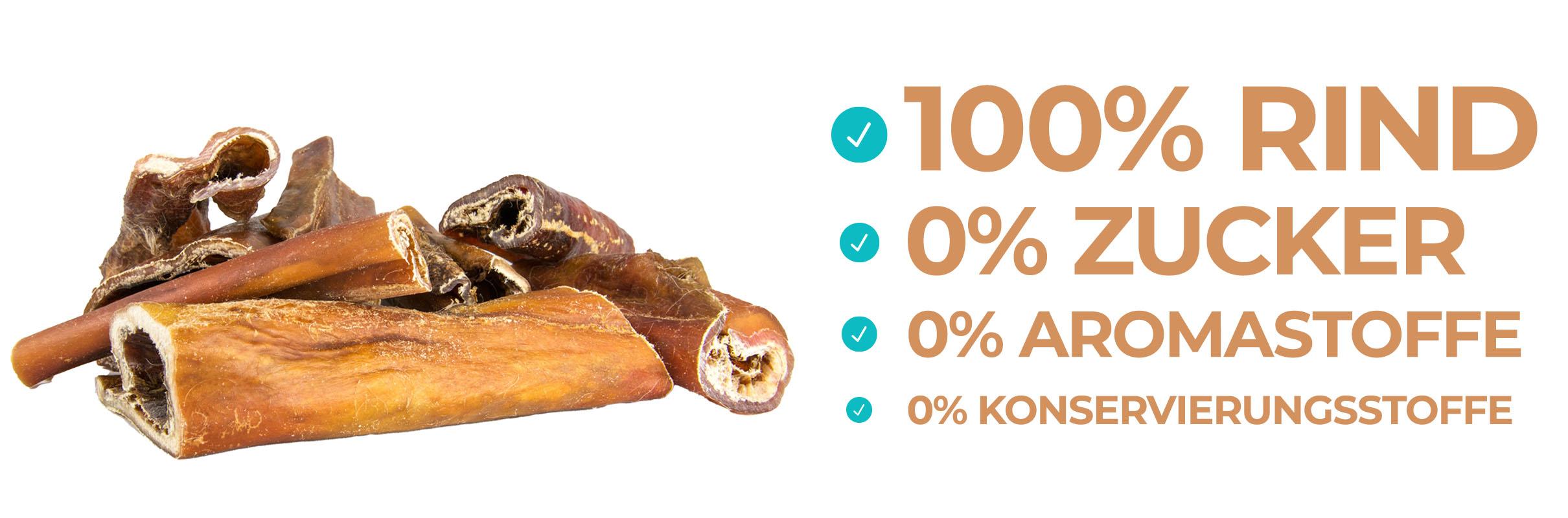 100 Prozent Rind, ohne Zucker, Aromastoffe oder Konservierungsstoffe