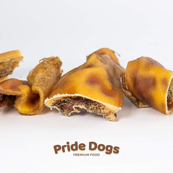 Rinderkopfhaut 500g [kurz] der Premium Kausnack füre Ihren Hund | 100% Deutsche Herstellung | im geruchsarmen Beutel