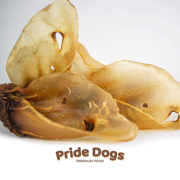 Rinderohren mit Muschel [5 Stück] der Premium Kausnack für Ihren Hund | 100% Deutsche Herstellung | im geruchsarmen Beutel